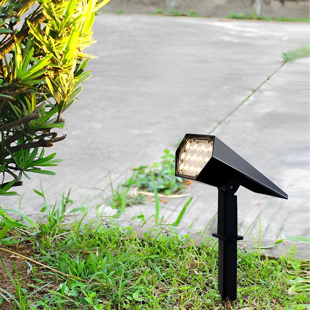 Adjustable Solar LED Landscape Spotlight Waterproof RGB and Warm White