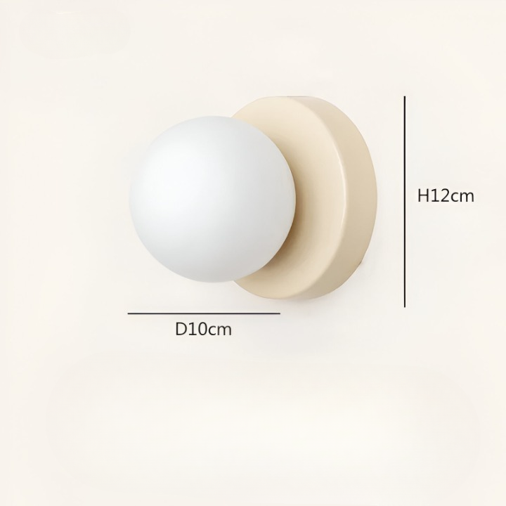 Nordic LED Glass Wall Light – Modern Wall-Mounted Lamp