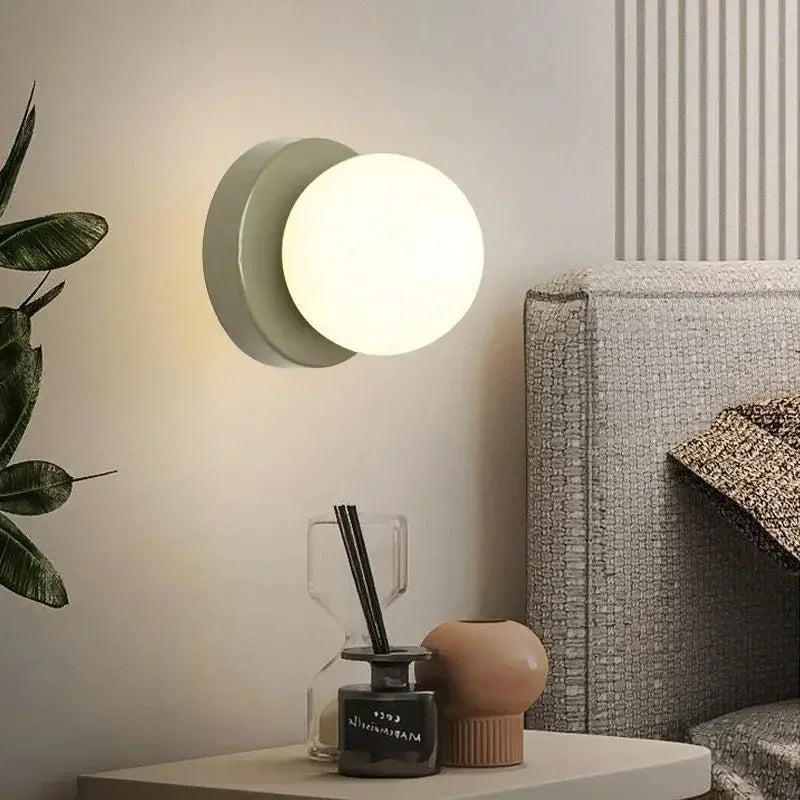 Nordic LED Glass Wall Light – Modern Wall-Mounted Lamp