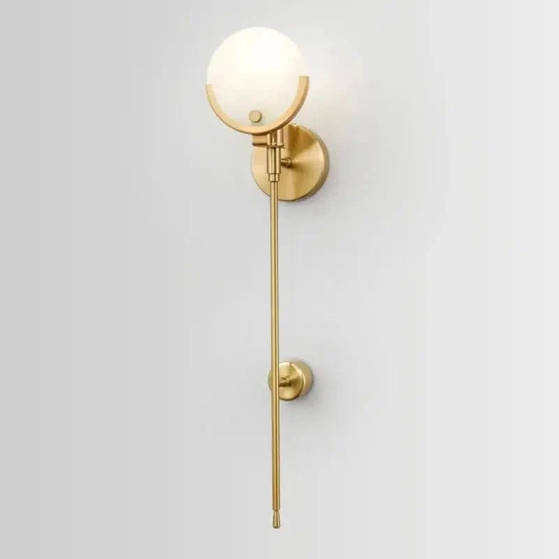 Modern Stone Wall Light Luxury Metal Accent Lamp