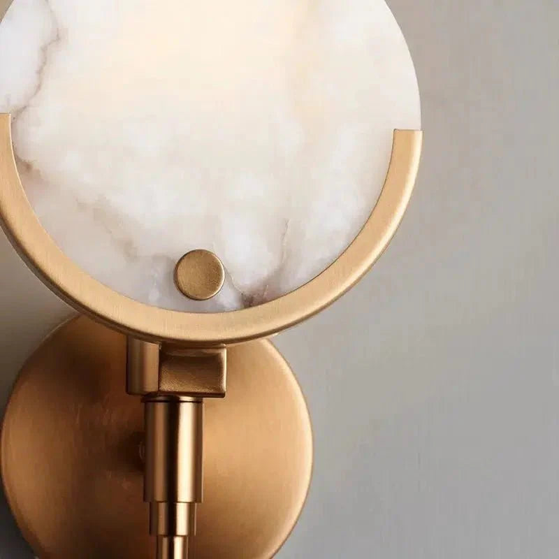 Modern Stone Wall Light Luxury Metal Accent Lamp