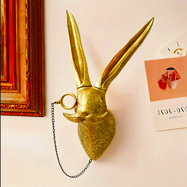 Vintage Stag Head Wall Decor Woodland Resin Animal Head for Home