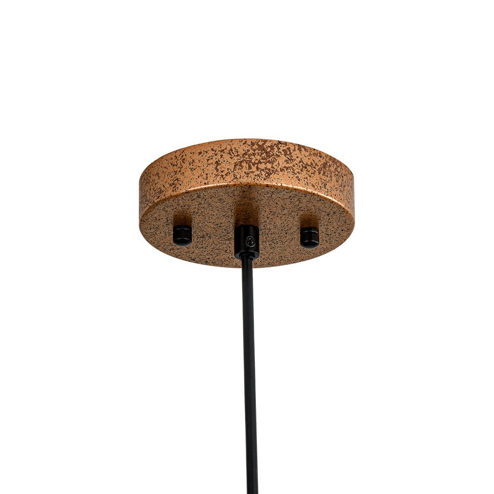 Oversized Dome Metal Pendant Light with Gold Interior