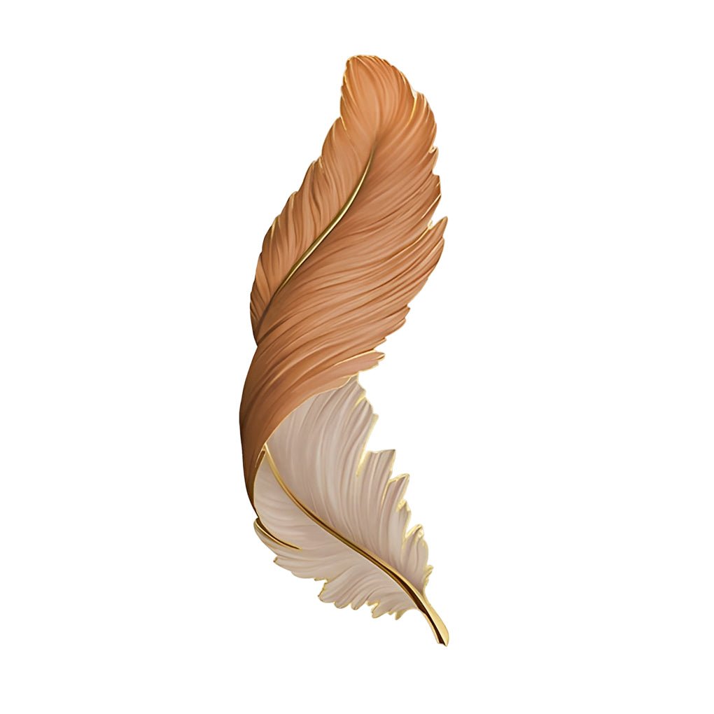 Modern Feather Wall Light with LED Remote Control and USB Power