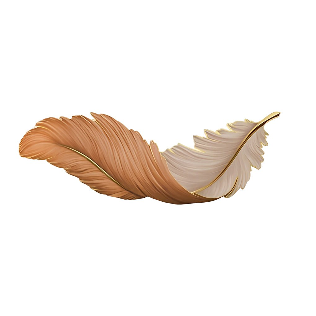 Modern Feather Wall Light with LED Remote Control and USB Power