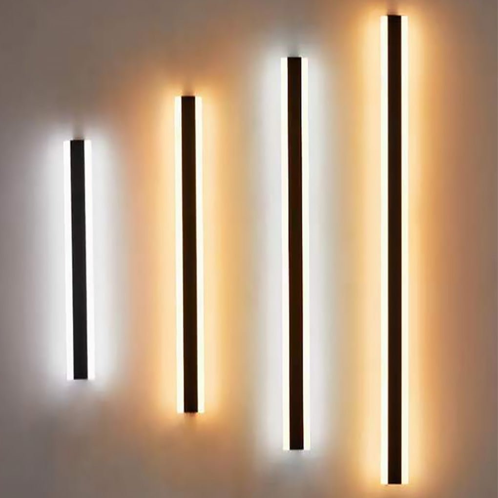 Minimalist RGB LED Outdoor Wall Light Waterproof Linear
