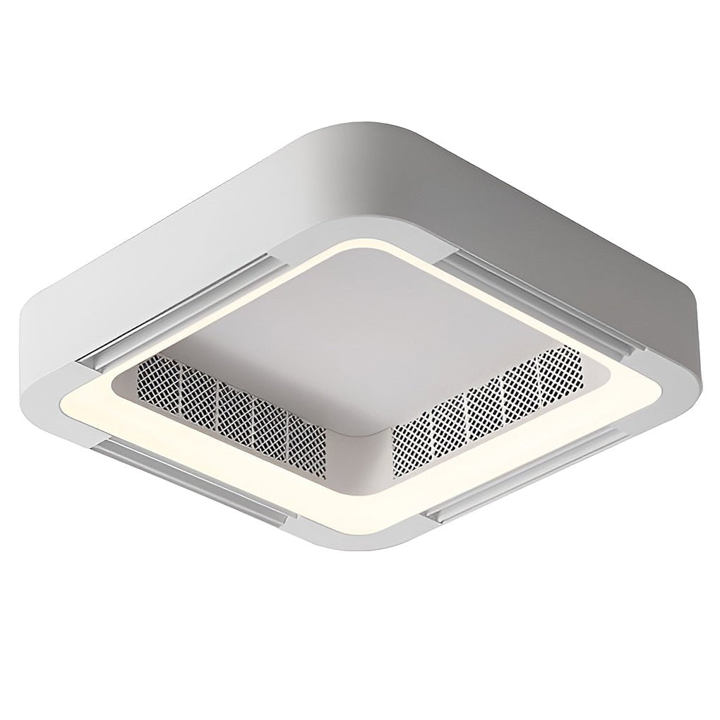 Modern Bladeless Ceiling Fan with LED Light and Remote Control