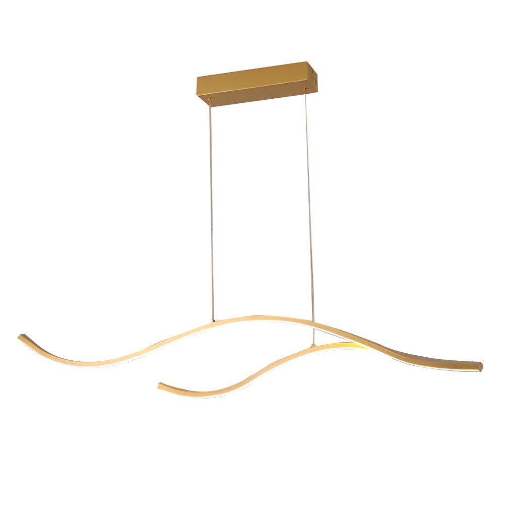 Wave LED Linear Branch Pendant Light for Kitchen Island or Dining Room