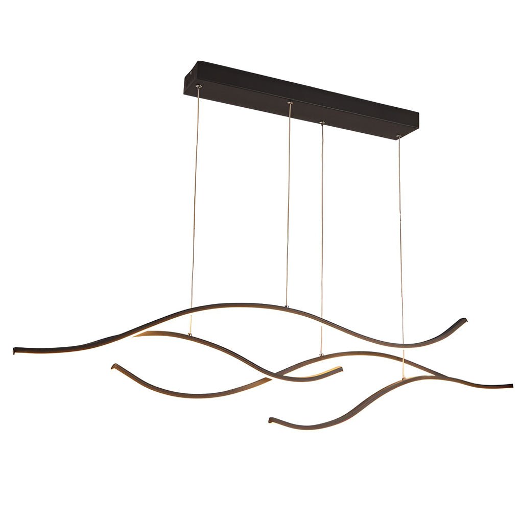 Wave LED Linear Branch Pendant Light for Kitchen Island or Dining Room