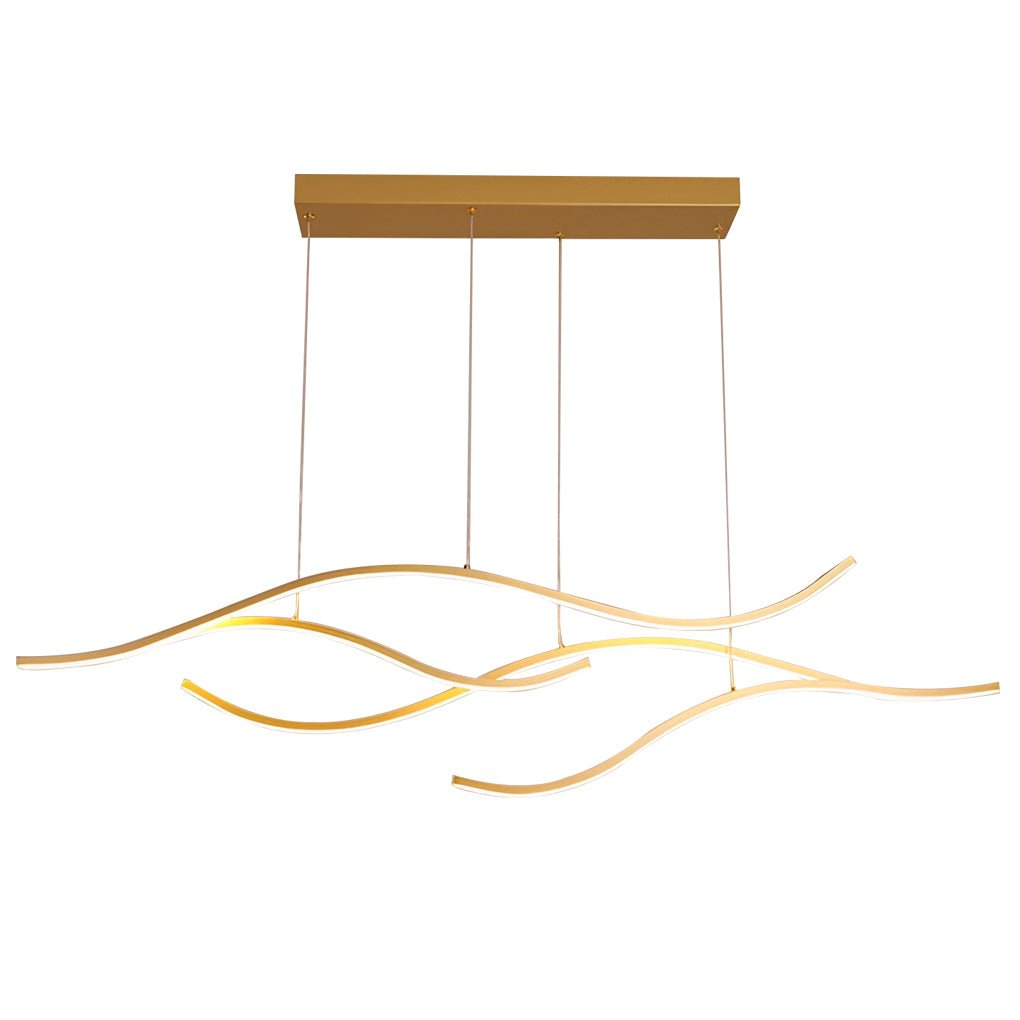 Wave LED Linear Branch Pendant Light for Kitchen Island or Dining Room