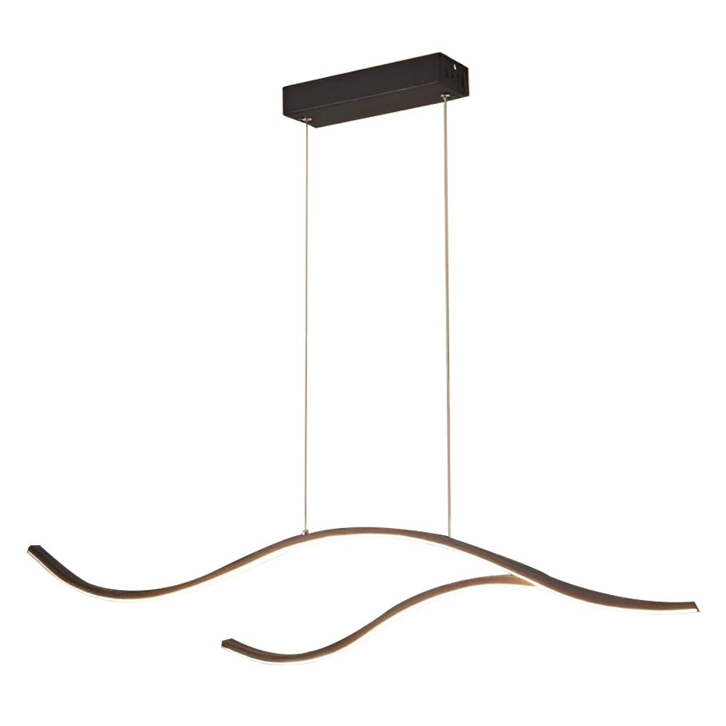 Wave LED Linear Branch Pendant Light for Kitchen Island or Dining Room