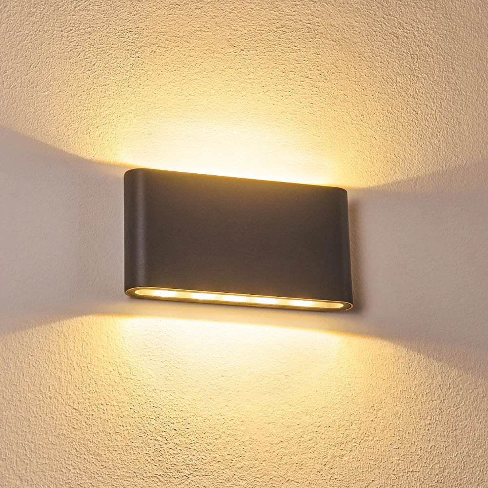 Modern Waterproof LED Up & Down Outdoor Wall Light