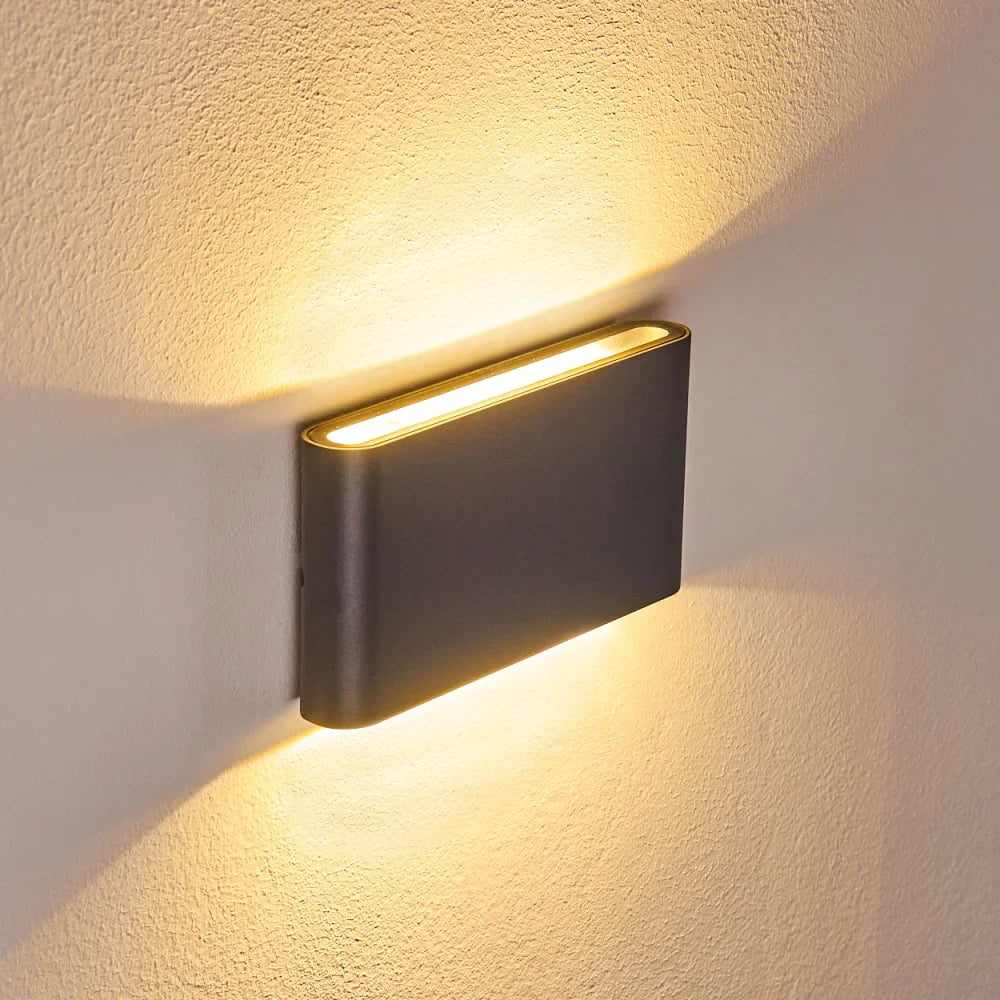 Modern Waterproof LED Up & Down Outdoor Wall Light