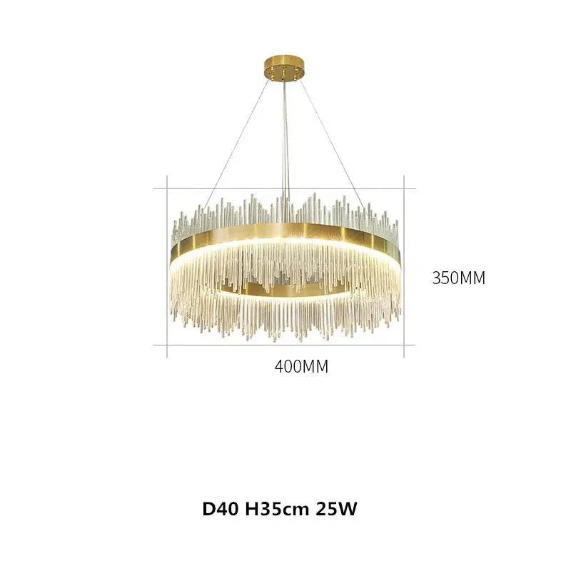 Crystal Chandelier Light Oval or Round Design