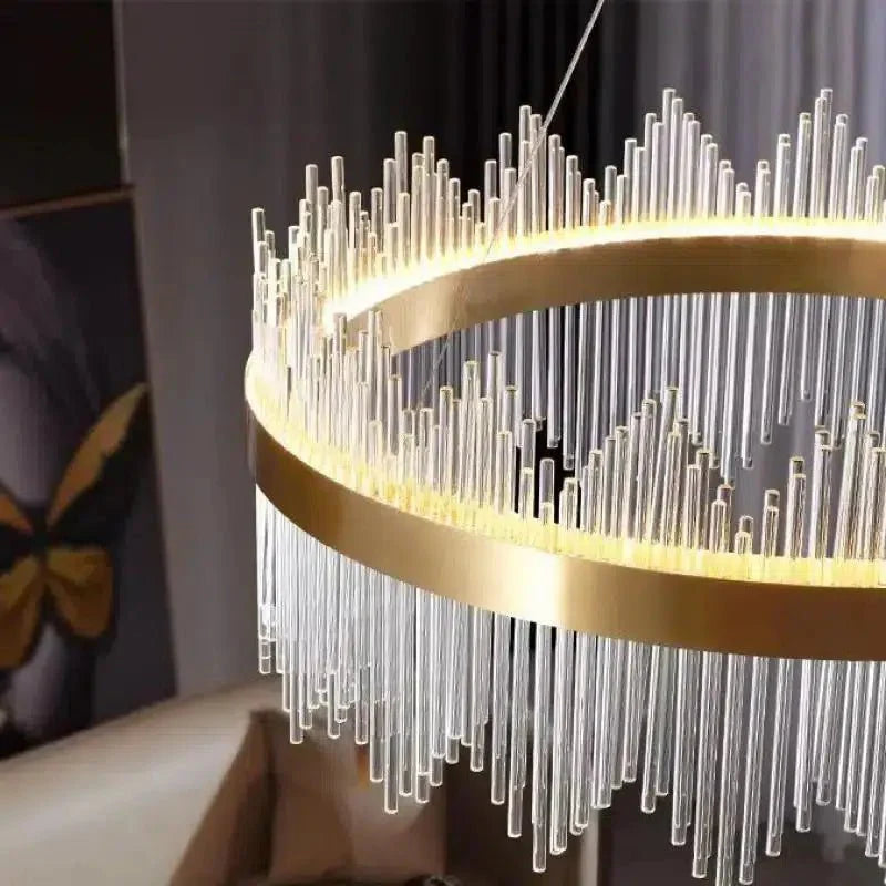 Crystal Chandelier Light Oval or Round Design