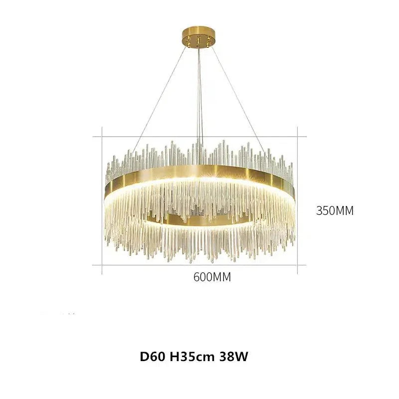Crystal Chandelier Light Oval or Round Design