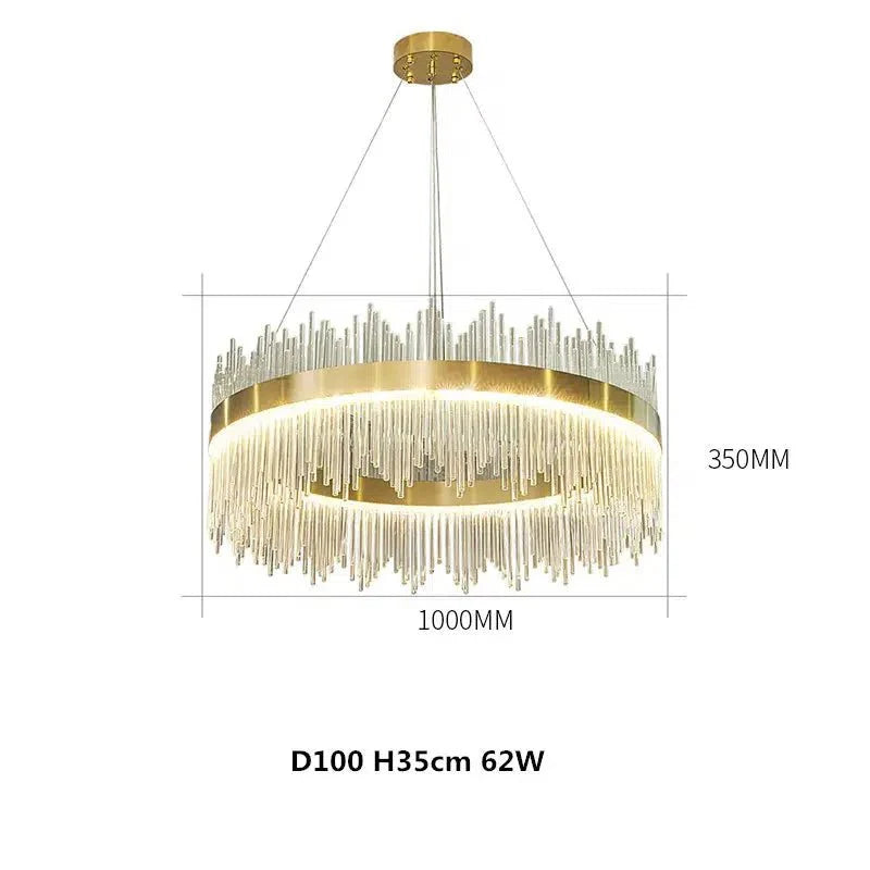 Crystal Chandelier Light Oval or Round Design