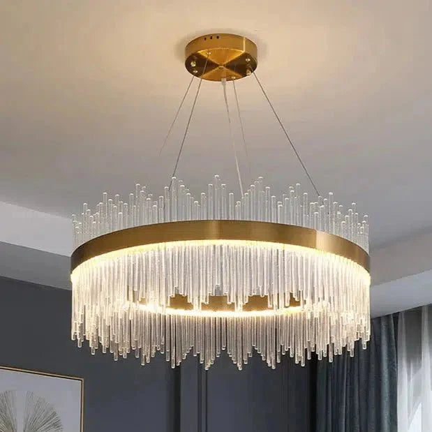 Crystal Chandelier Light Oval or Round Design