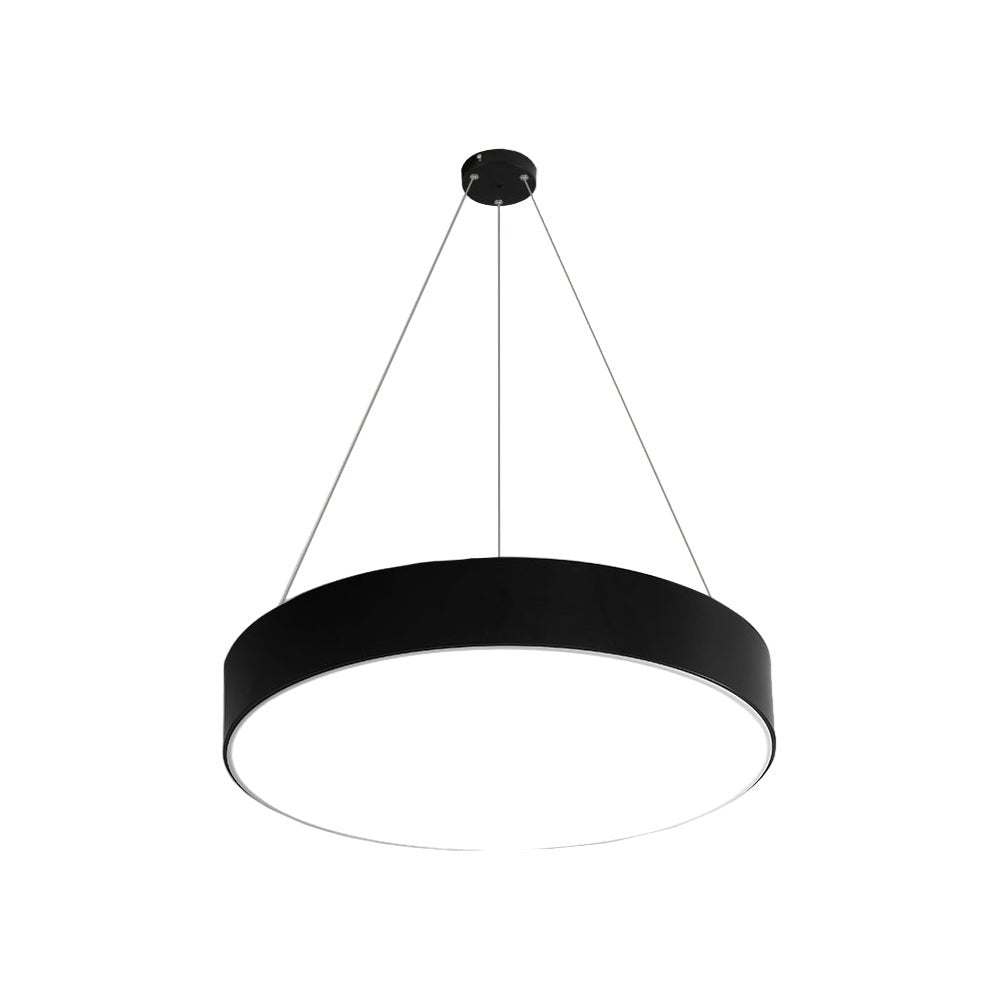 Modern Round LED Pendant Light for Office Workspace and Commercial Use