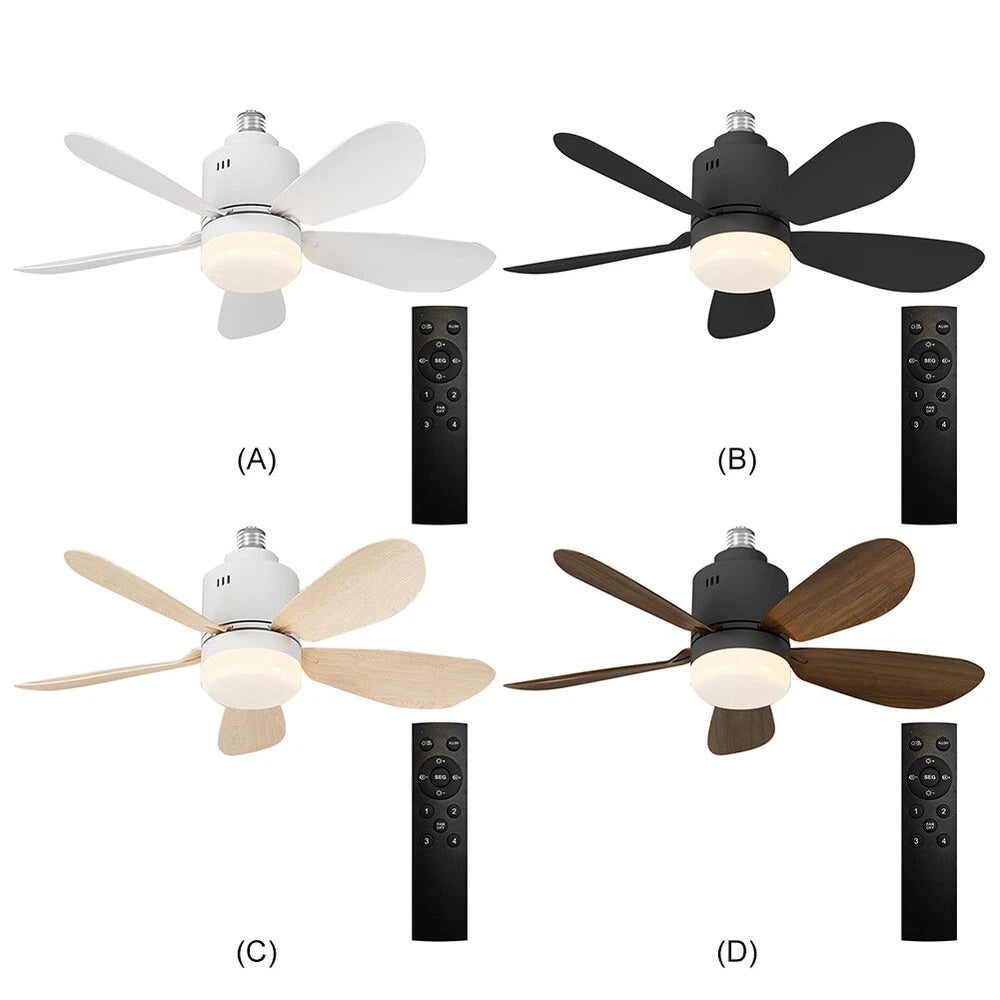 LED Ceiling Fan Light Bulb with Remote Control