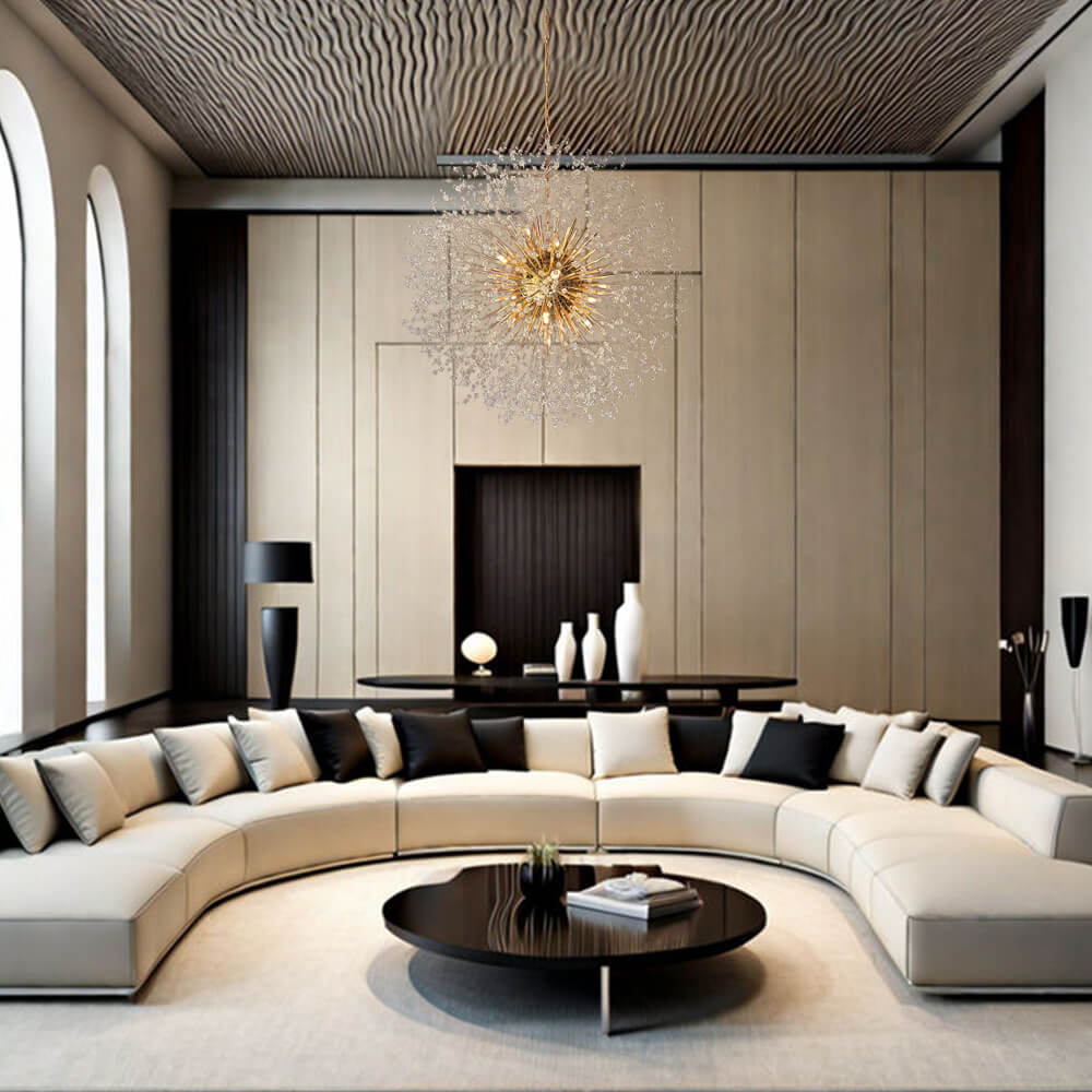 Luxury Firework Sputnik Chandelier 20-Light Oversized Modern Ceiling Light