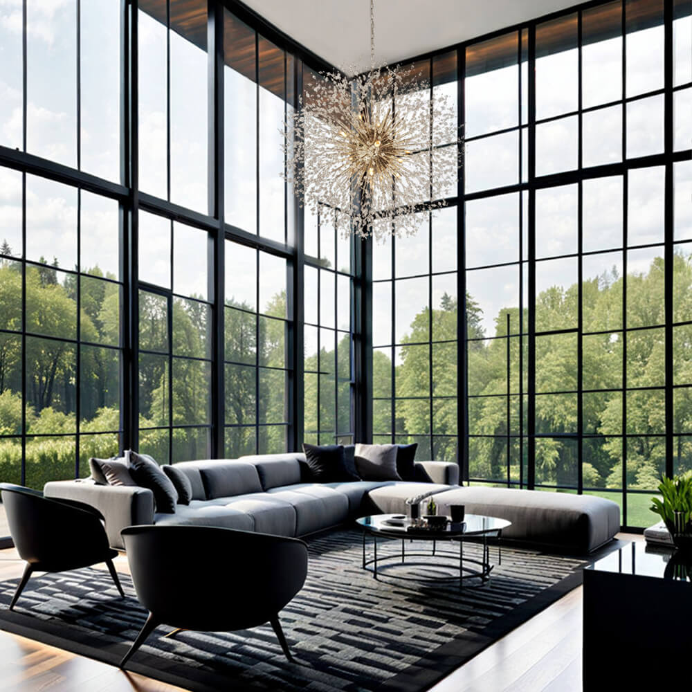 Luxury Firework Sputnik Chandelier 20-Light Oversized Modern Ceiling Light