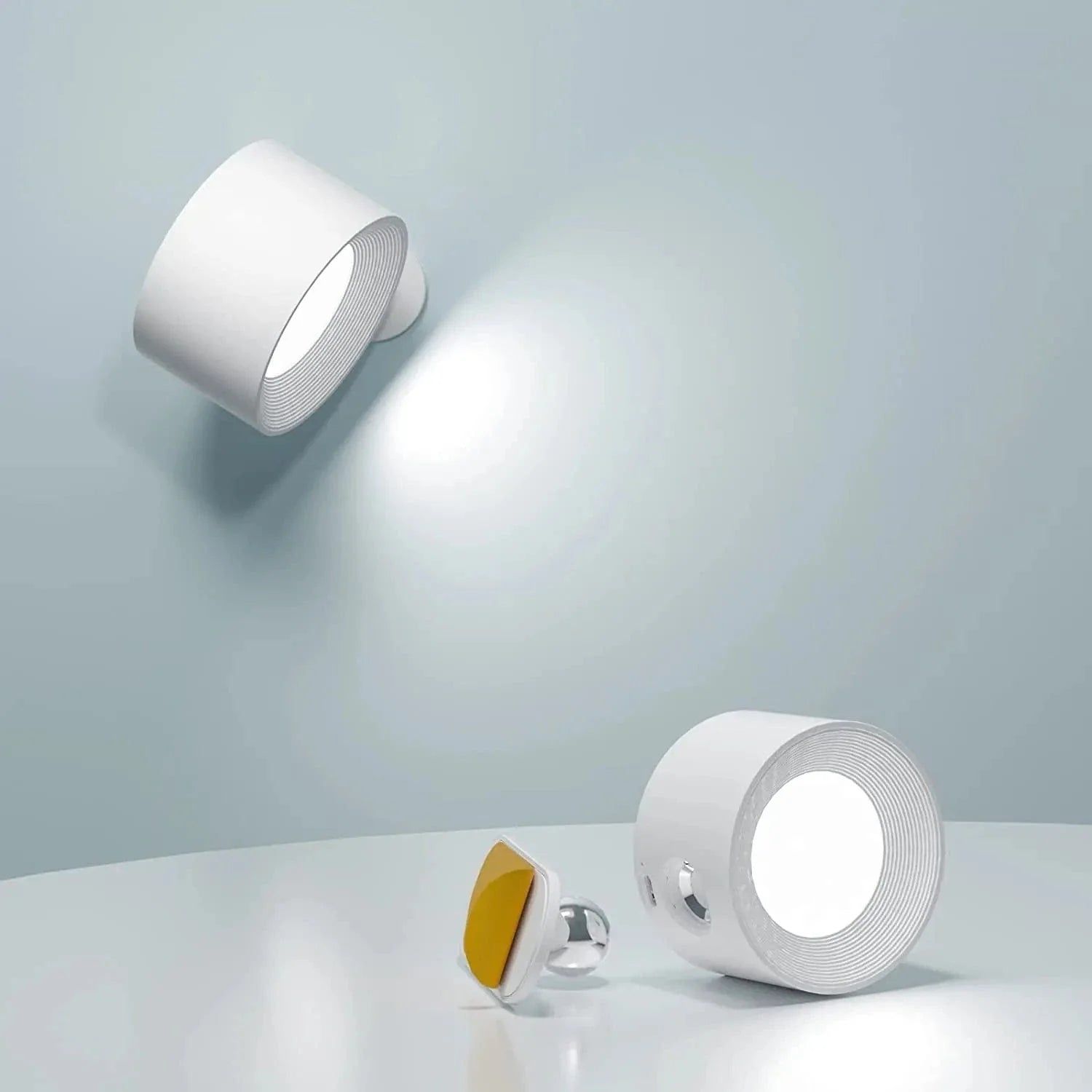 Rechargeable Battery Wall Light, Wireless Adjustable Lamp