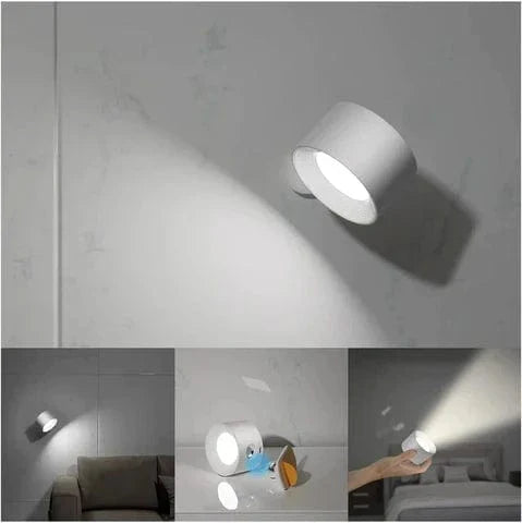Rechargeable Battery Wall Light, Wireless Adjustable Lamp