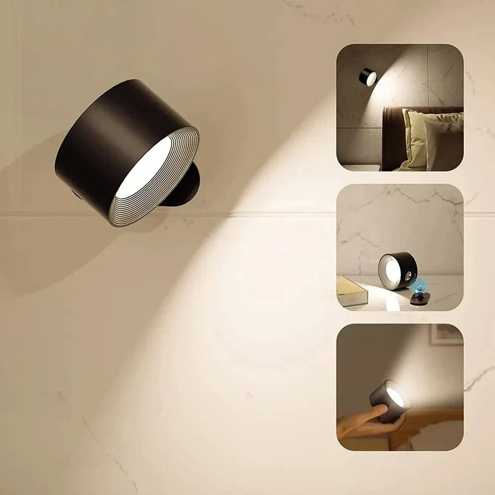 Rechargeable Battery Wall Light, Wireless Adjustable Lamp