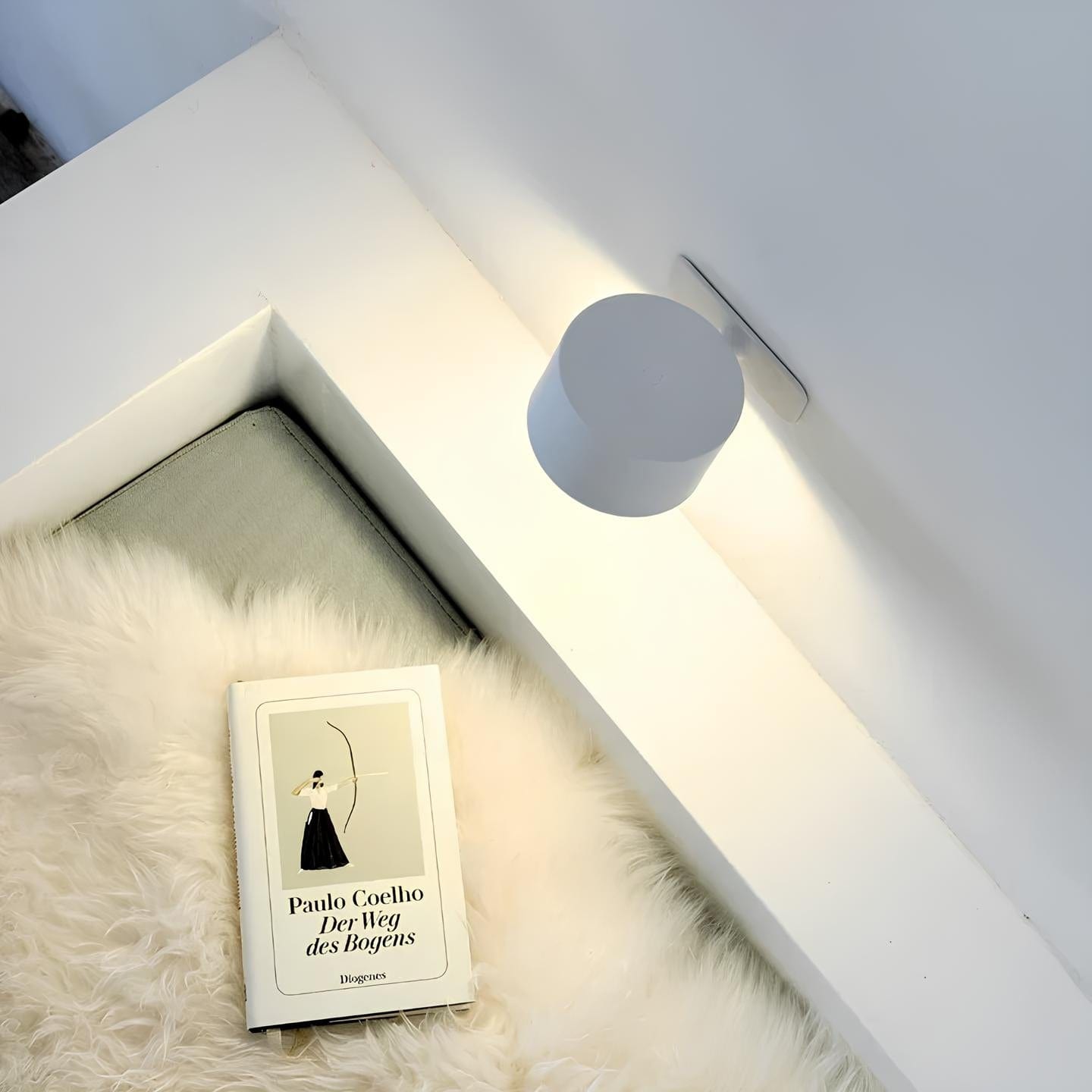 Rechargeable Battery Wall Light, Wireless Adjustable Lamp