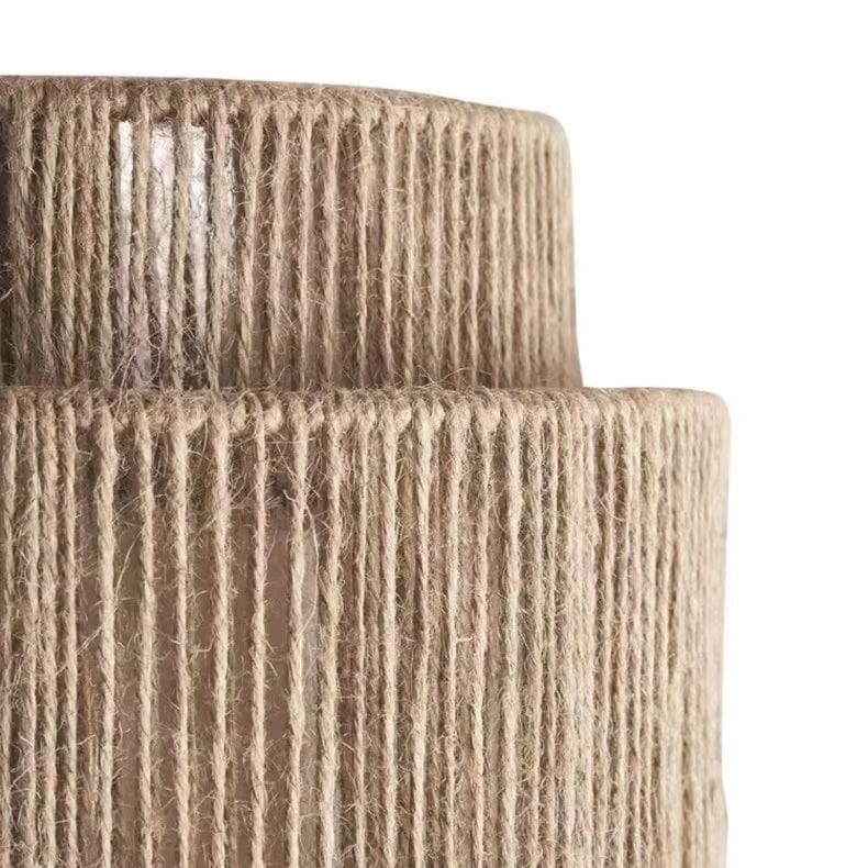 Rattan Wall Lamp, Handwoven Bamboo LED Light