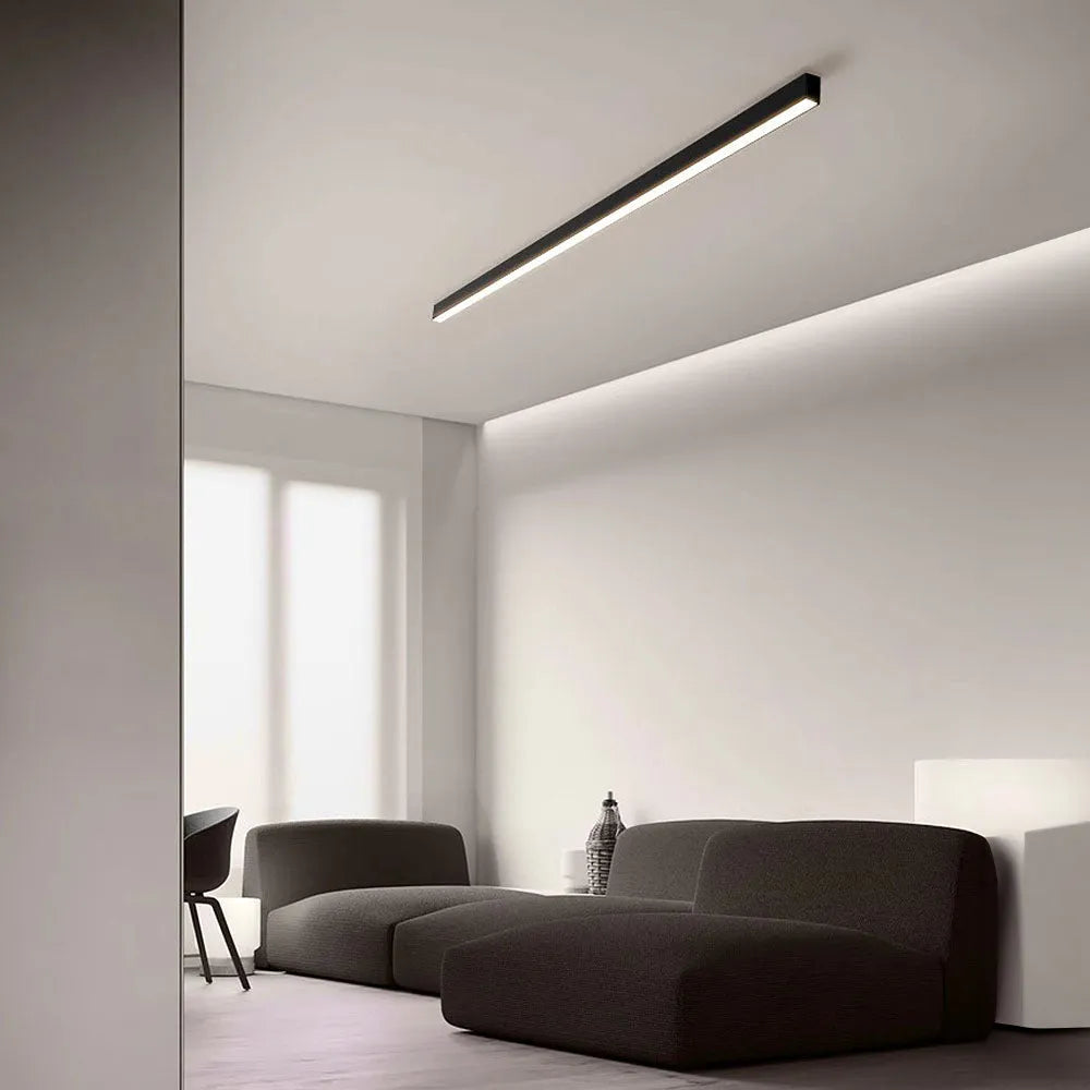 Minimalist Long Strip LED Ceiling Light for Living Room Bedroom and Hallway