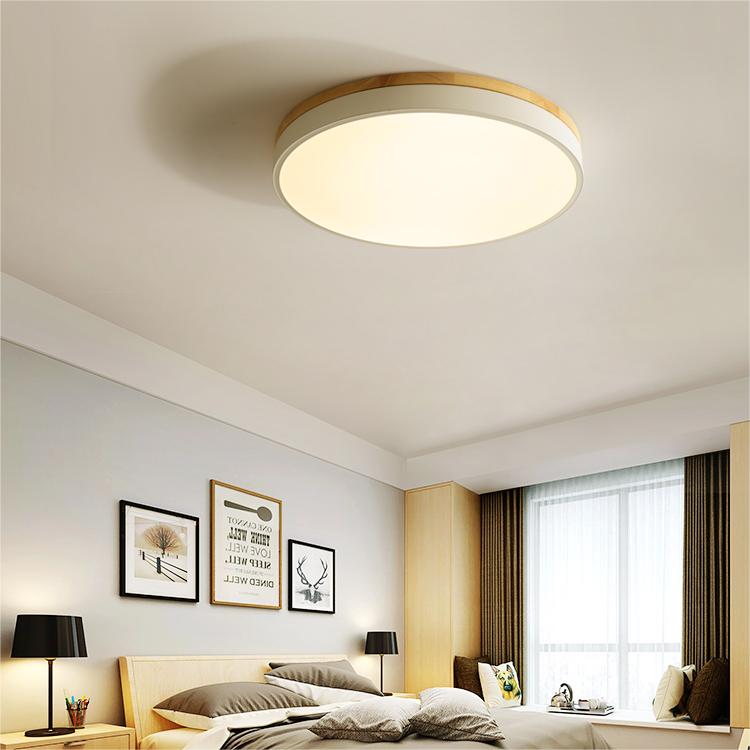 Natural Flush Mount LED Ceiling Light with Soft Ambient Glow