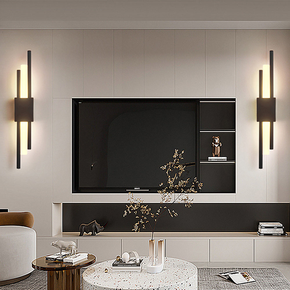 Black and Gold Modern Wall Sconce – Stylish LED Accent Lighting