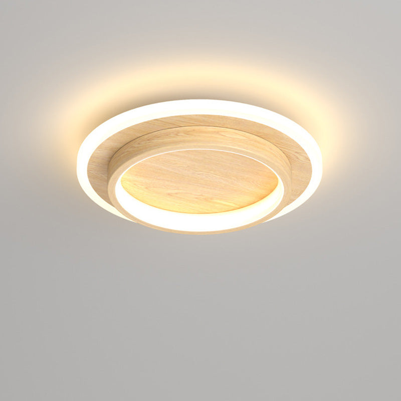 Modern Round LED Ceiling Light with Metal and Acrylic Design