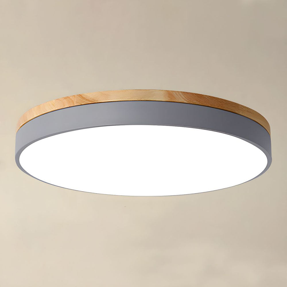 Natural Flush Mount LED Ceiling Light with Soft Ambient Glow
