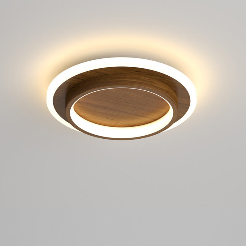Modern Round LED Ceiling Light with Metal and Acrylic Design