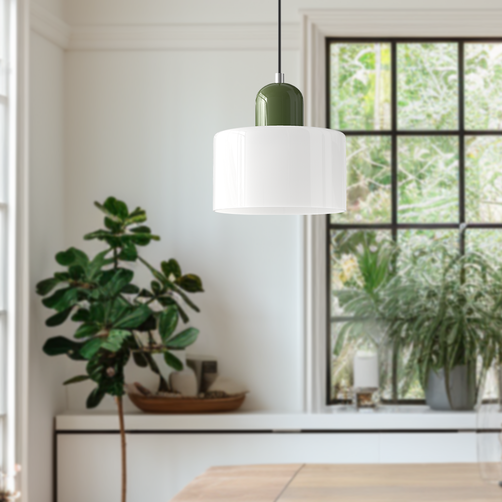 Bauhaus Style Glass Pendant Ceiling Light