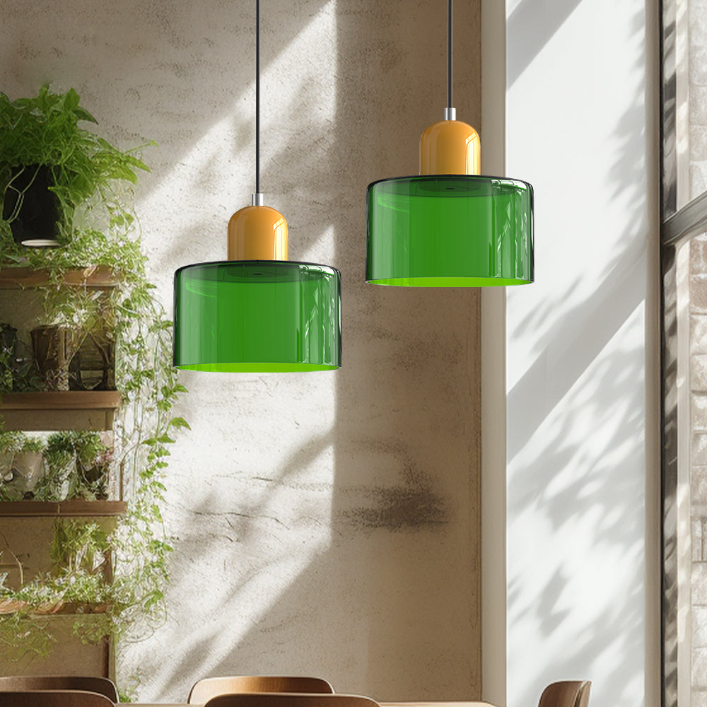 Bauhaus Style Glass Pendant Ceiling Light