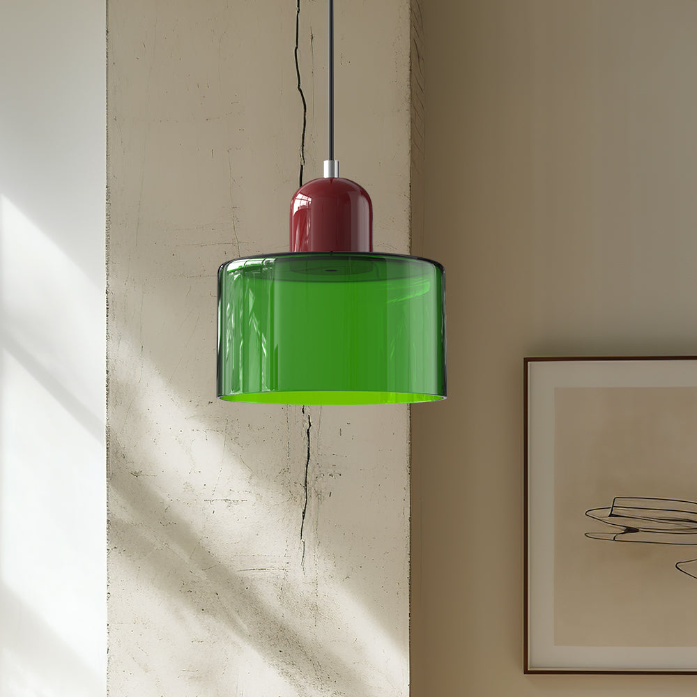 Bauhaus Style Glass Pendant Ceiling Light