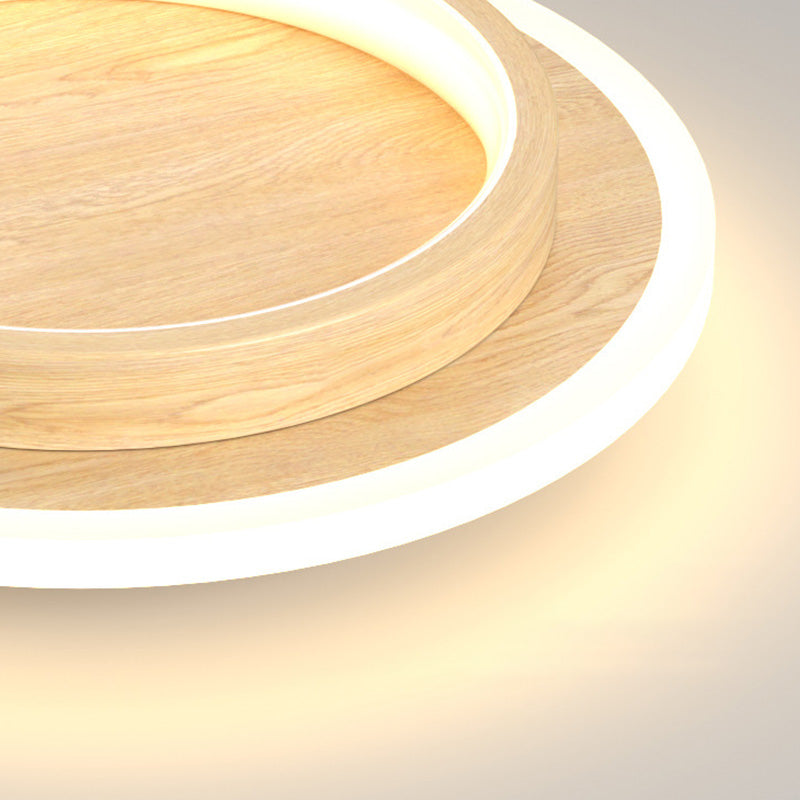 Modern Round LED Ceiling Light with Metal and Acrylic Design