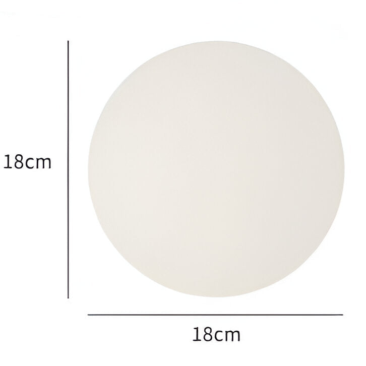Minimalist Round Glass Wall Light Modern LED Fixture