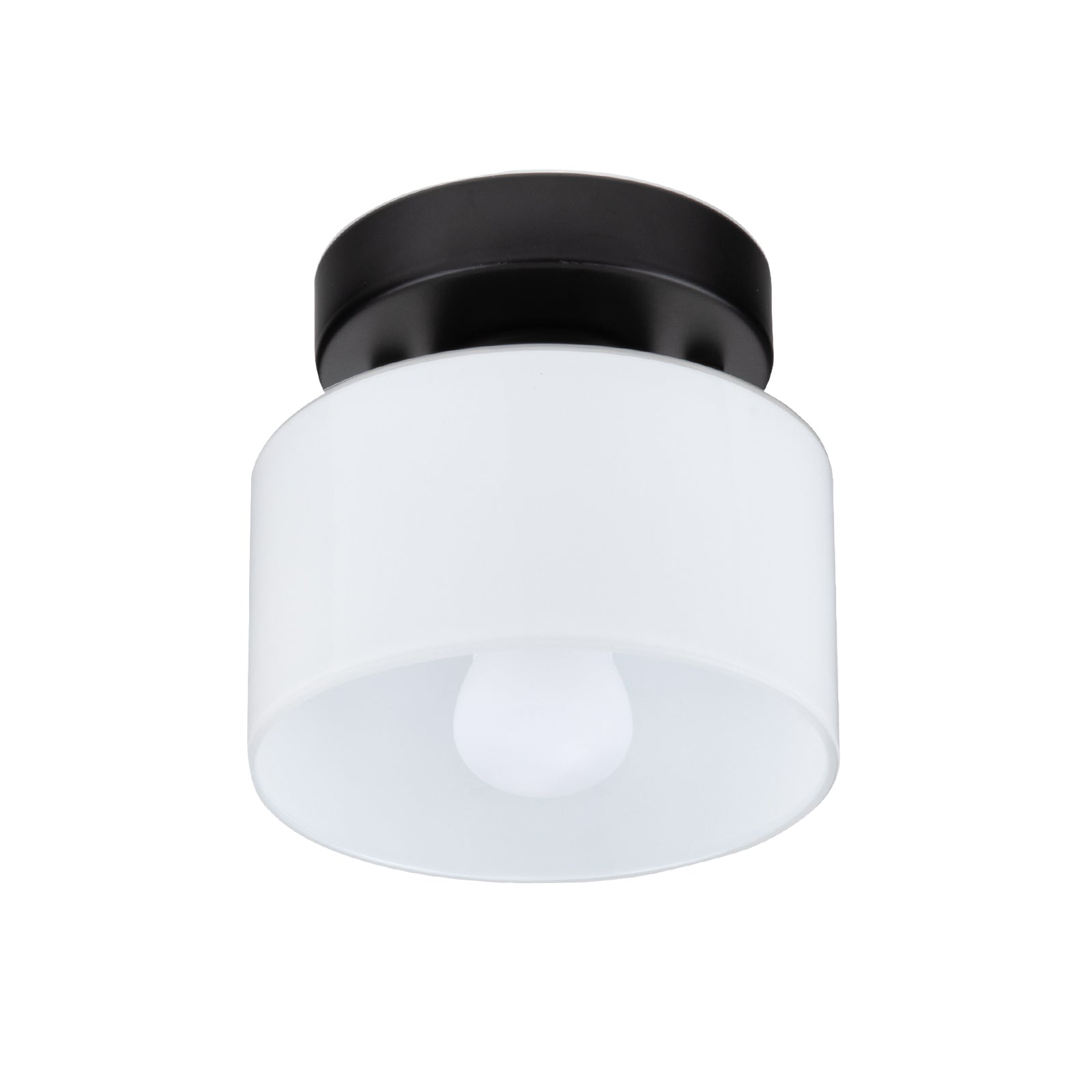 Bauhaus Glass Flush Mount Ceiling Light – Minimalist Small Fixture