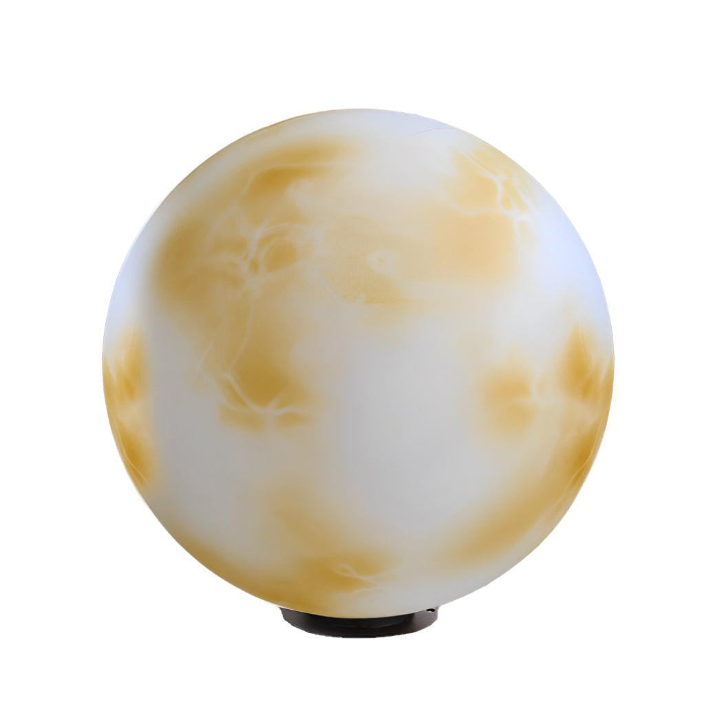 Modern Moon LED Outdoor Pier Post Light Solar or Hardwired