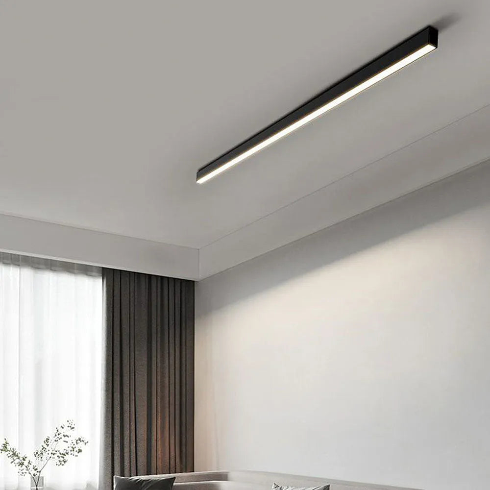 Minimalist Long Strip LED Ceiling Light for Living Room Bedroom and Hallway