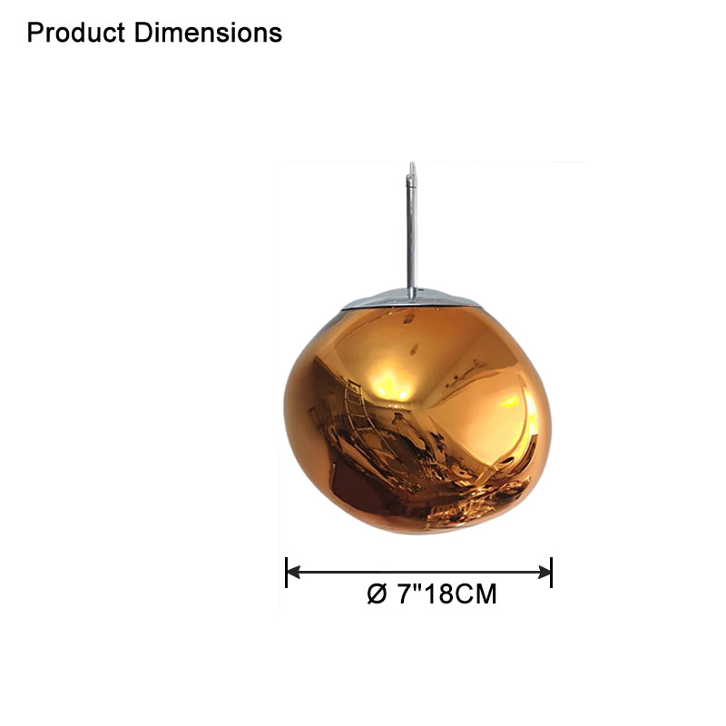 Modern Melt Glass Pendant Light for Elegant Indoor Spaces