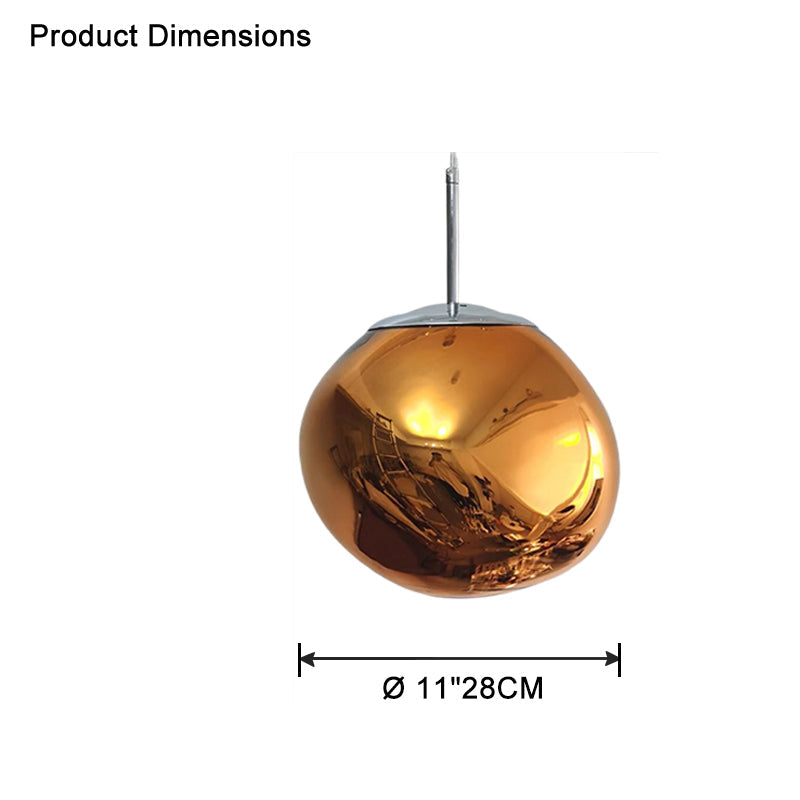 Modern Melt Glass Pendant Light for Elegant Indoor Spaces
