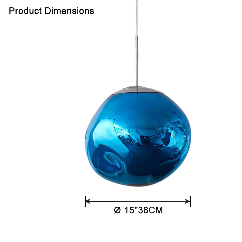 Modern Melt Glass Pendant Light for Elegant Indoor Spaces