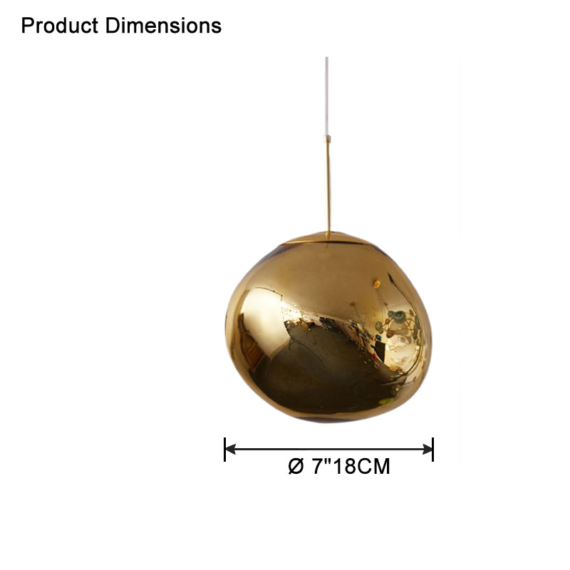 Modern Melt Glass Pendant Light for Elegant Indoor Spaces