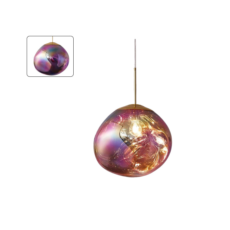 Modern Melt Glass Pendant Light for Elegant Indoor Spaces